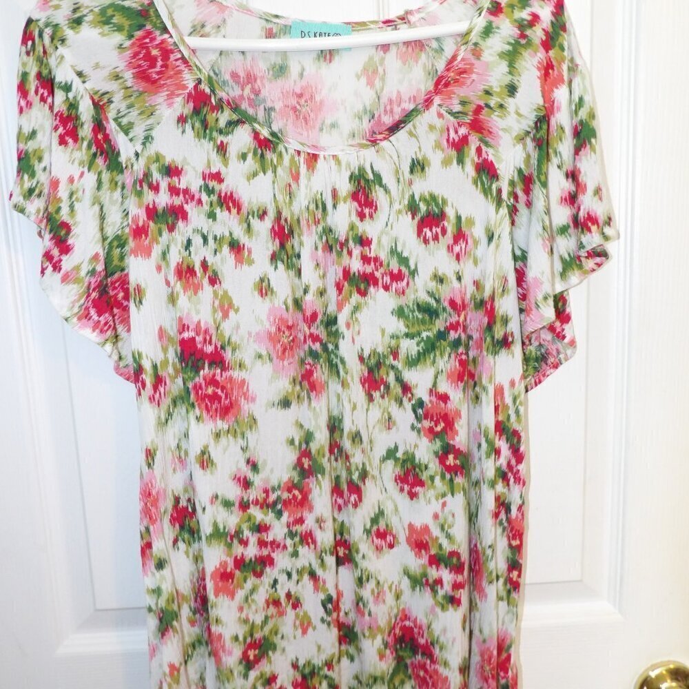 Pink Floral Print Top by P.S. Kate